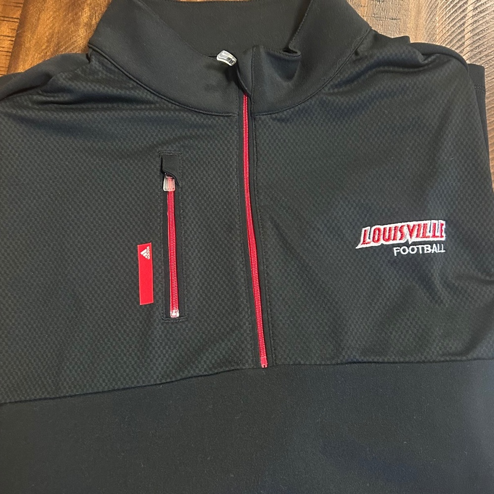 Louisville Football Adidas Golf Climalite 1/4 zip